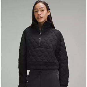 Lululemon New XS/S Scuba Oversized Quilted Half Zip